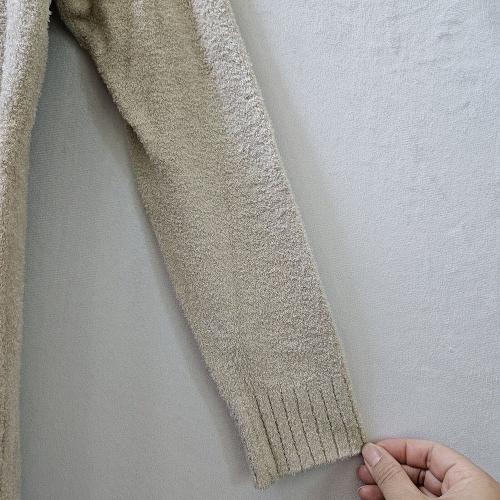 Barefoot Dreams Sweater XS CozyChic Lite High Rib Half Zip Tunic Biscotti‎ Cozy - Picture 10 of 13